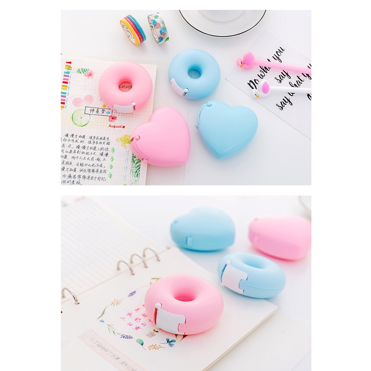Dụng cụ cắt băng dính Donut/Tim siêu xinh CuteMe