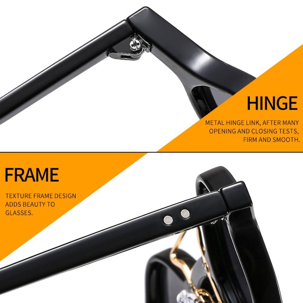 MOILYVN Kính Mát Gọng Vuông Tròn Nhỏ Màu Gradient Phong Cách Punk Cổ Điển Cho Nam Và Nữ