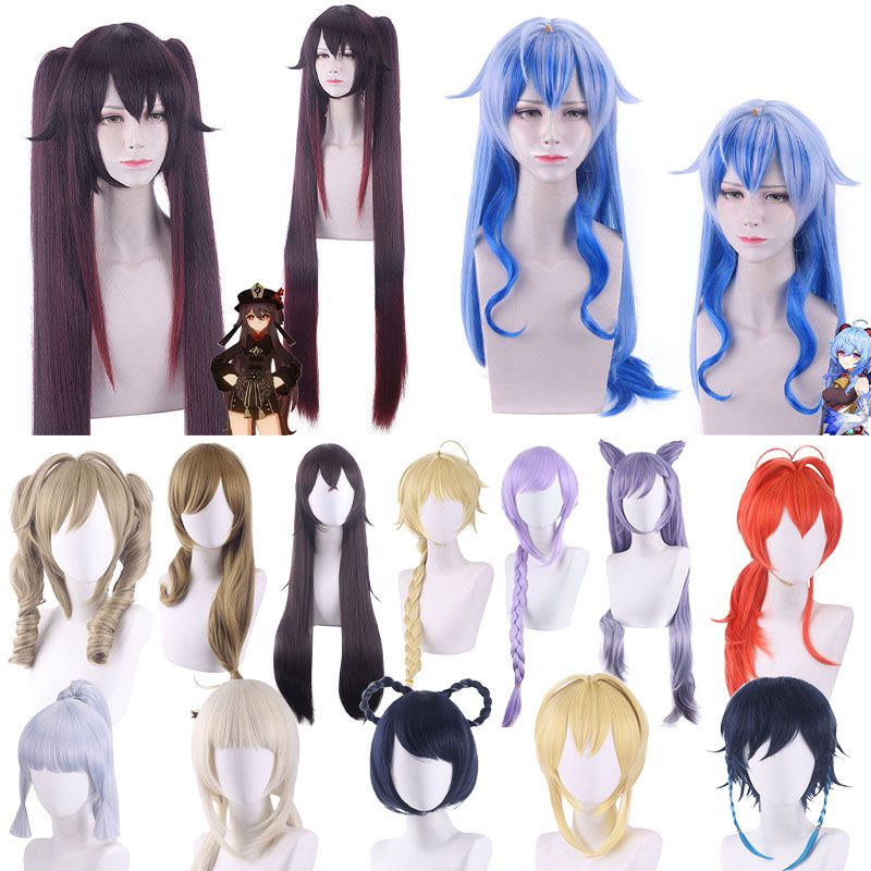 Genshin Impact Cosplay - Tóc giả Venti & Keqing, dễ điều chỉnh