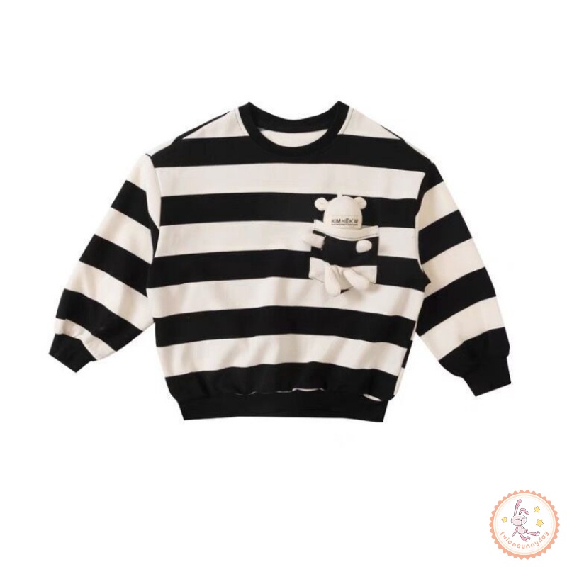 Áo Hoodie Tay Dài In Hình Gấu Hoạt Hình Dành Cho Bé Gái