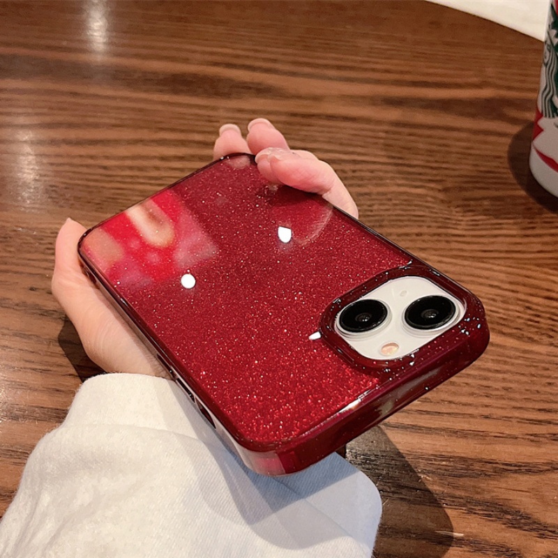 Ốp Điện Thoại iPhone 14 13 12 Pro max 14 plus case ốp lưng iphone 14 13 12 promax Jelly Màu Trong Suốt Chống Sốc Lấp Lánh Sang Trọng Cho iP 14 plus 12 13 14 Pro max