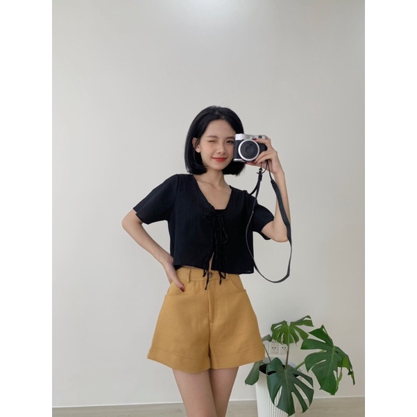 Cloud crop top - Áo crop nữ có tay cột dây phong cách xinh đẹp mùa hè | BigBuy360 - bigbuy360.vn