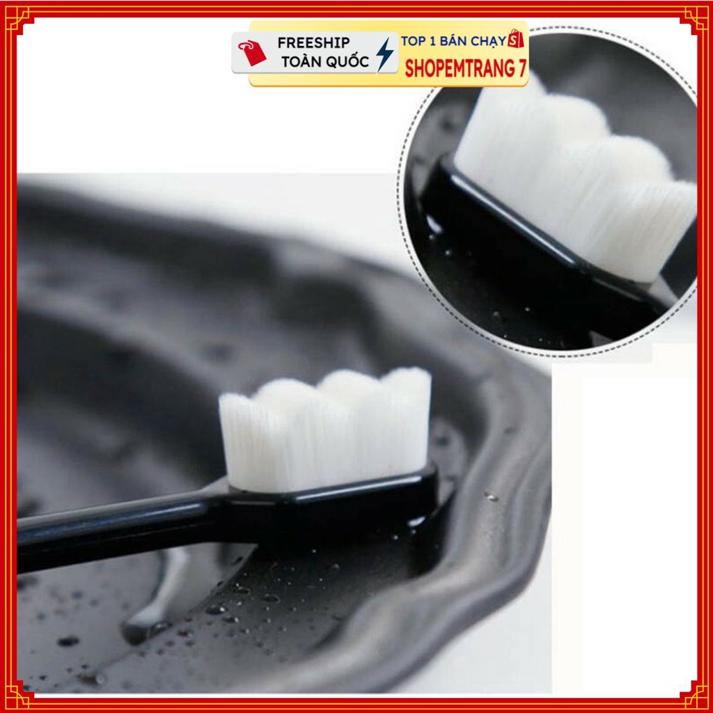 Bàn chải đánh răng lông mềm mại cao cấp lông tơ siêu mềm mại vệ sinh làm đẹp cho răng ( Có Hộp )