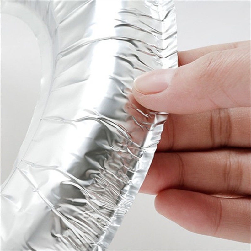 Kitchen Gas Stove Washer Gas Stove Foil Pad Aluminum Foil Pad Thickened Anti-Oil Mat Anti-Dirty Leak