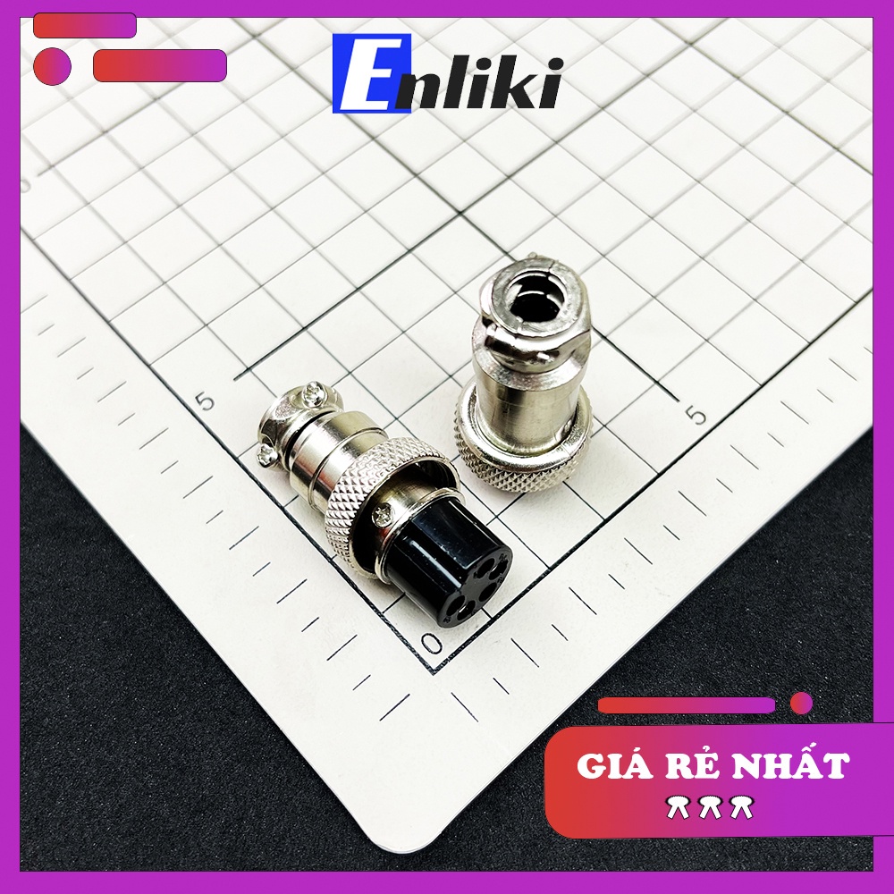 GX16-5P Giắc GX16-5P 5 Chân  Đấu Dây