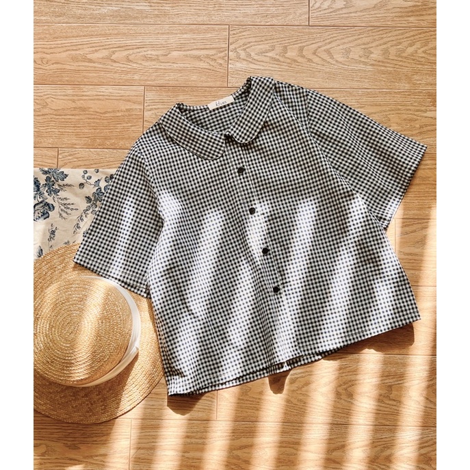 HERS - Áo sơ mi bâu sen tròn