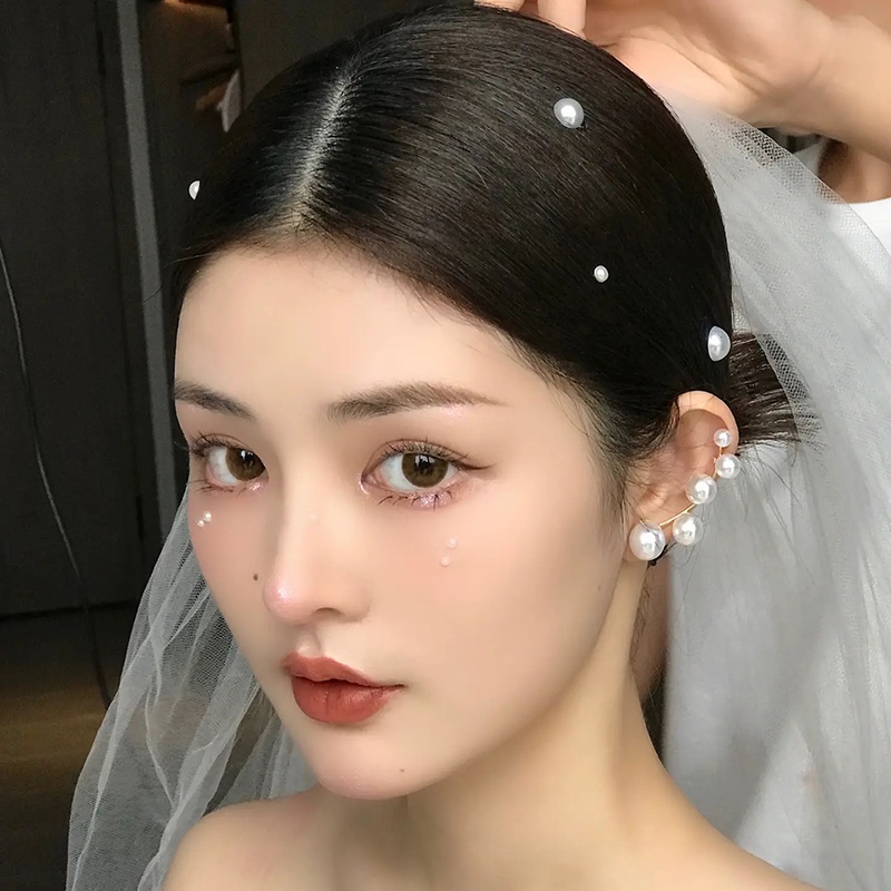 Bông Tai Đính Ngọc Trai Thời Trang Hàn Quốc Dành Cho Nữ