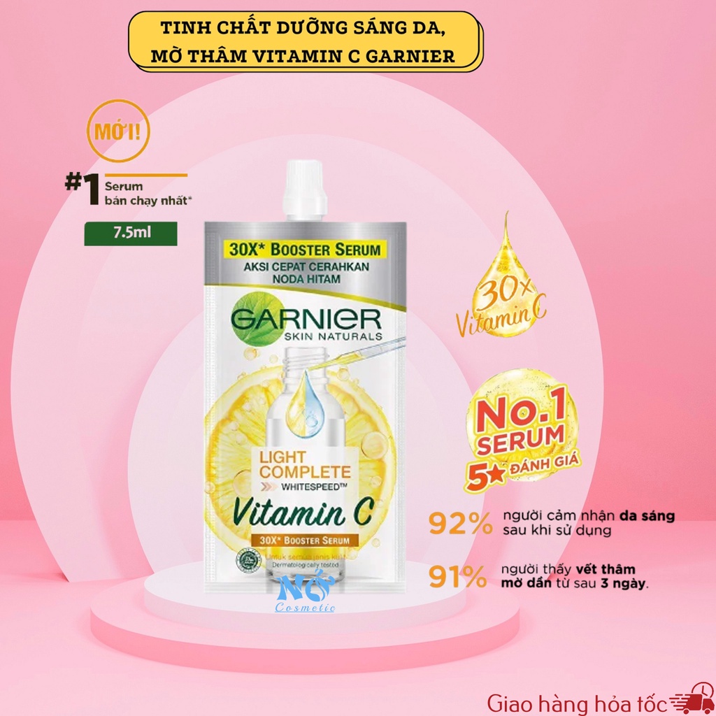 7.5ml- Tinh chất tăng cường sáng da mờ thâm Garnier Complete 30X Vitamin C