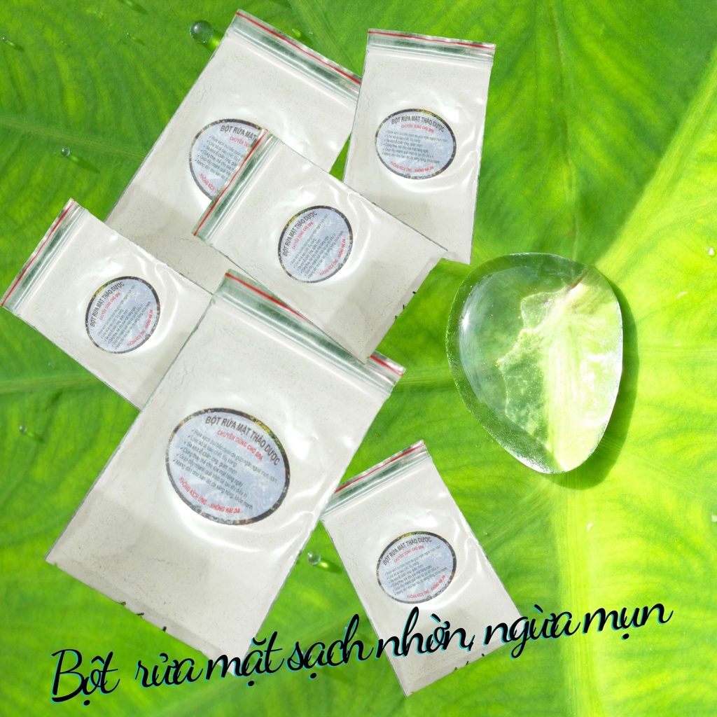 Bột rửa mặt the mát Sunnary the mát/ không the mát chuyên  sâu  sạch  nhờn, ngừa  mụn, lấy  sạch  tế  bào  bẩ