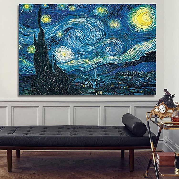 Bộ Tranh Đính Đá Tự Làm Hình Tranh Van Gogh Cho Bé