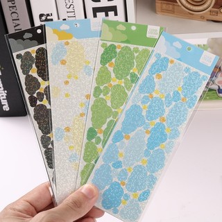 Sticker hình đám mây lấp lánh