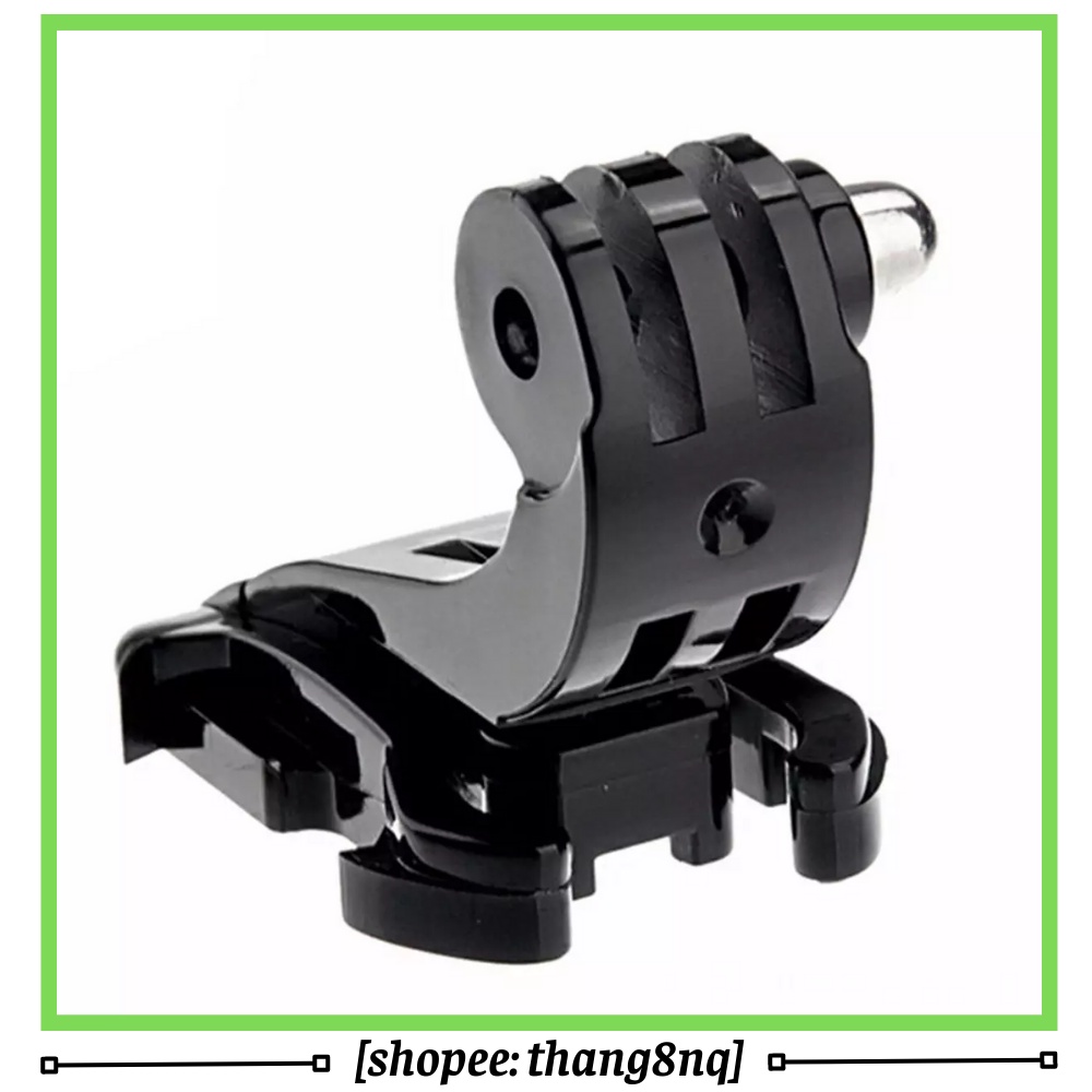 Giá đỡ cong chữ J cho gopro, phụ kiện gắn mũ bảo hiểm, dây đeo ngực cho gopro, osmo action, sjcam