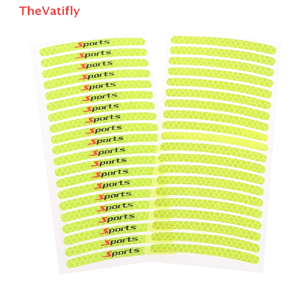 Set 20 Miếng Dán Phản Quang Cảnh Báo Trang Trí Bánh Xe Hơi