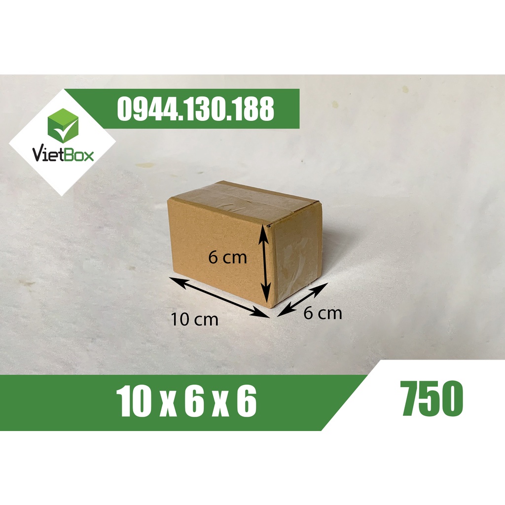 Combo 40 hộp carton 10x6x6