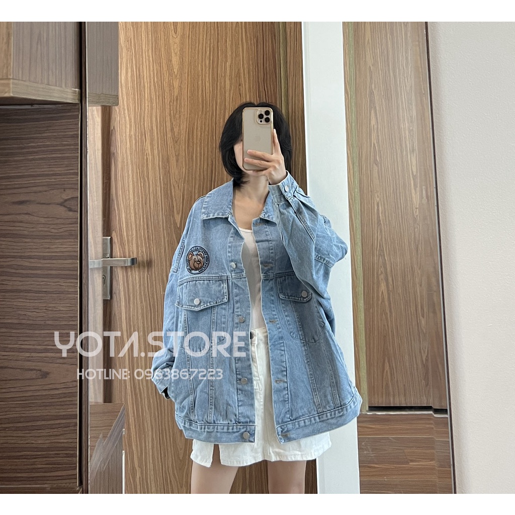 Áo khoác jeans thêu lưng - KB80