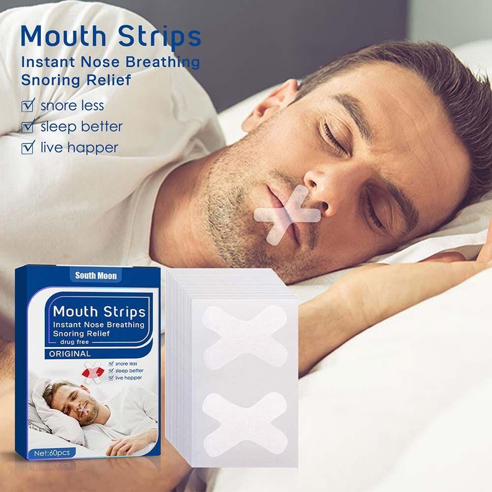 Bộ 60 Miếng Dán Mũi Chống Ngáy Khi Ngủ Tiện Dụng