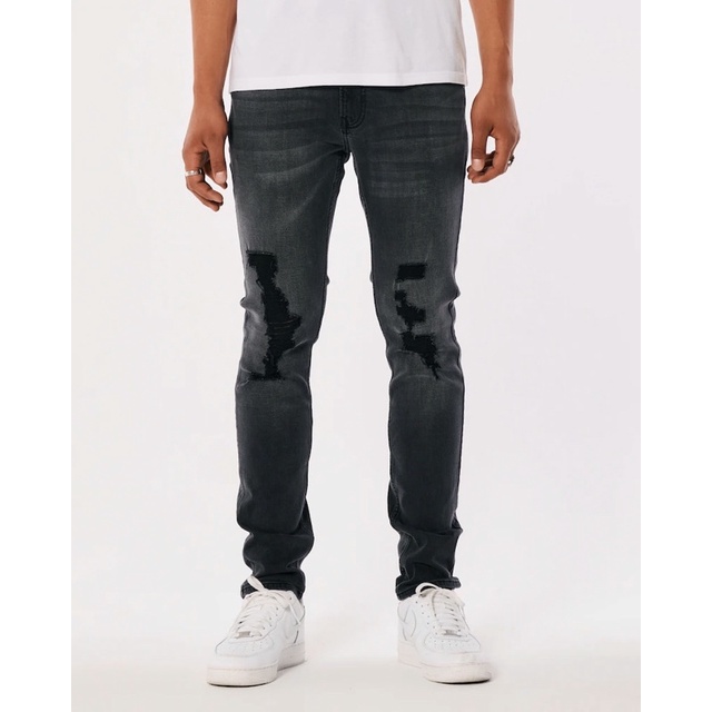 Quần jean Skinny Hollister chính hãng màu đen và xám