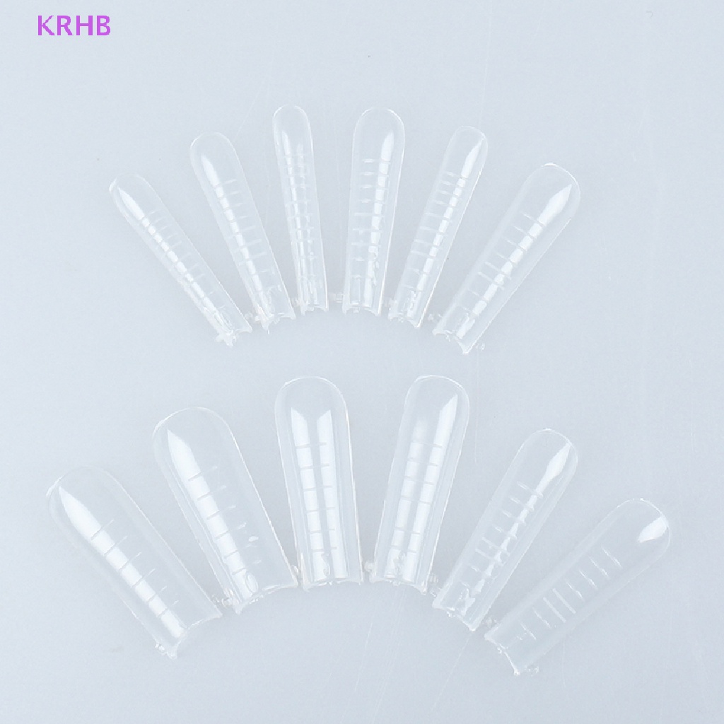 Set 120 Móng Tay Giả Trong Suốt Dùng Trang Trí Nghệ Thuật Làm Móng Nghệ Thuật Mới