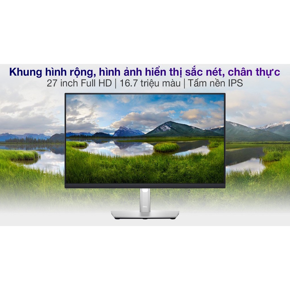 Màn Hình Dell P2722H 27" FHD IPS 60Hz 5ms 99% sRGB VGA HDMI DP USB 3.2