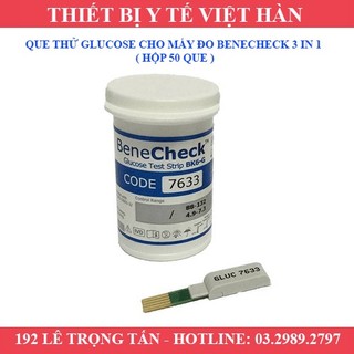 Que thử glucose cho máy đo benecheck 3 in 1