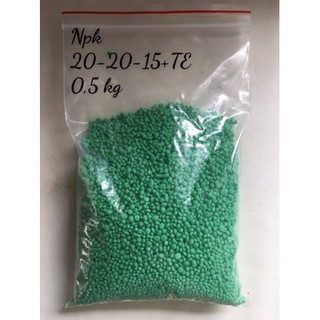 Phân bón phức hợp cao cấp NPK 20-20-15+TE ,Gói 500 gram , phân công nghệ cao , tan nhanh , tốt cho mọi cây trồng