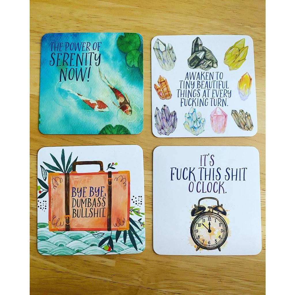 Bộ Bài Inner Fucking Peace Motivational Card Deck (Mystic House Tarot Shop) - Bài Gốc Authentic Chính Hãng 100%