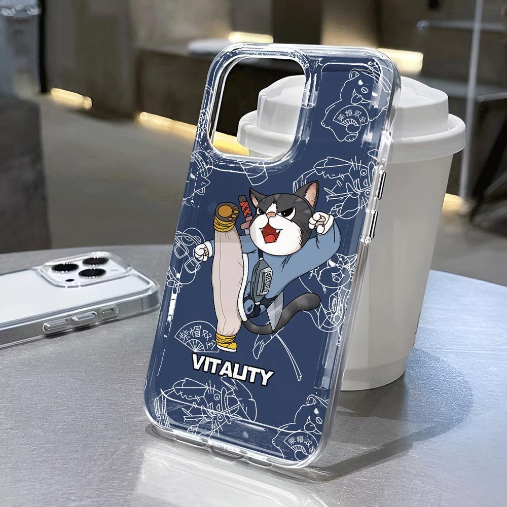 Ốp Điện Thoại Tpu Trong Suốt In Hình Chó Kung Fu Thời Trang Cho iphone 14promax 13 12 11 7Plus 7 8 X XR XSMax