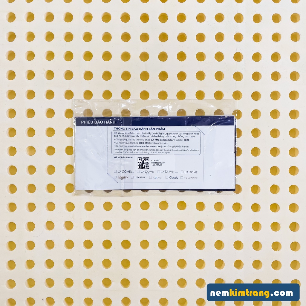 Nệm cao su Liên Á Classic - CHÍNH HÃNG, BẢO HÀNH 10 NĂM