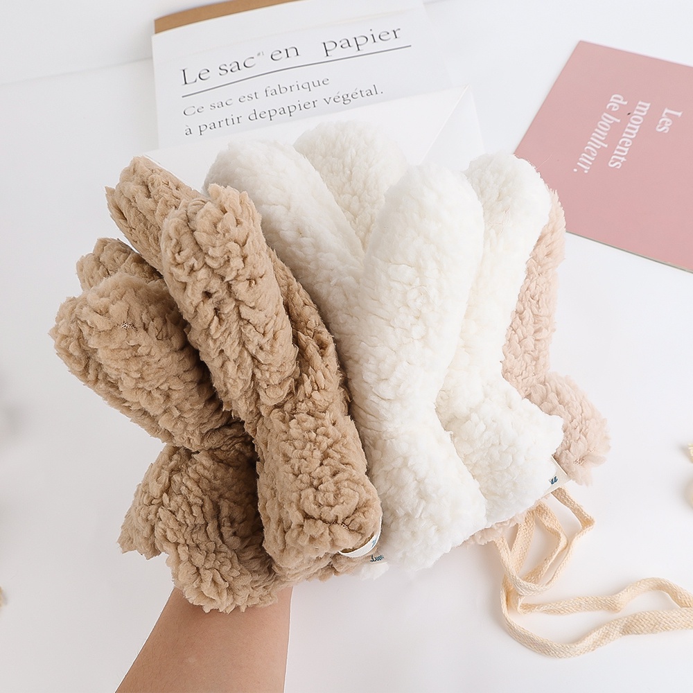 1 Đôi Găng Tay Hình Móng Vuốt Gấu Trắng Dễ Thương Giữ Ấm Chống Gió Mùa Đông