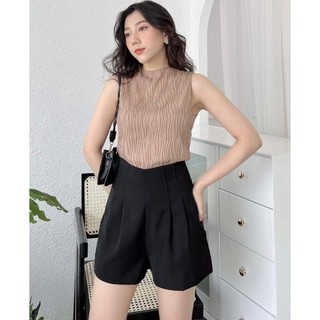 Quần short xếp ly ống rộng có lưng thun sau bigsize 60-95kg