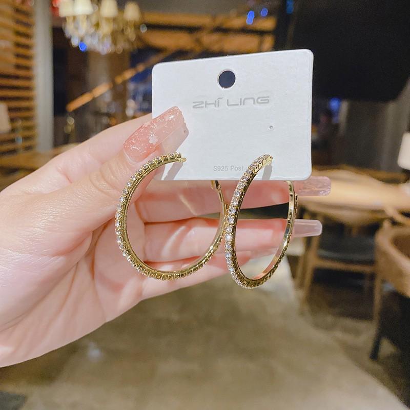 PVN57438 Khuyên Tai Hình Tròn Cho Nữ