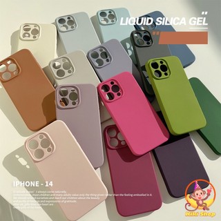 Ốp Điện Thoại Silicon Lỏng Macaron Đơn Giản Thời Trang Cho IPhone 11 15 14 12 13 Pro Max Matte Chống Bụi Bẩn Mềm Ốp lưng