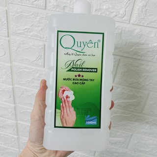 Nước rửa móng aceton Quyên 1000ml, nước aceton, nước rửa Quyên