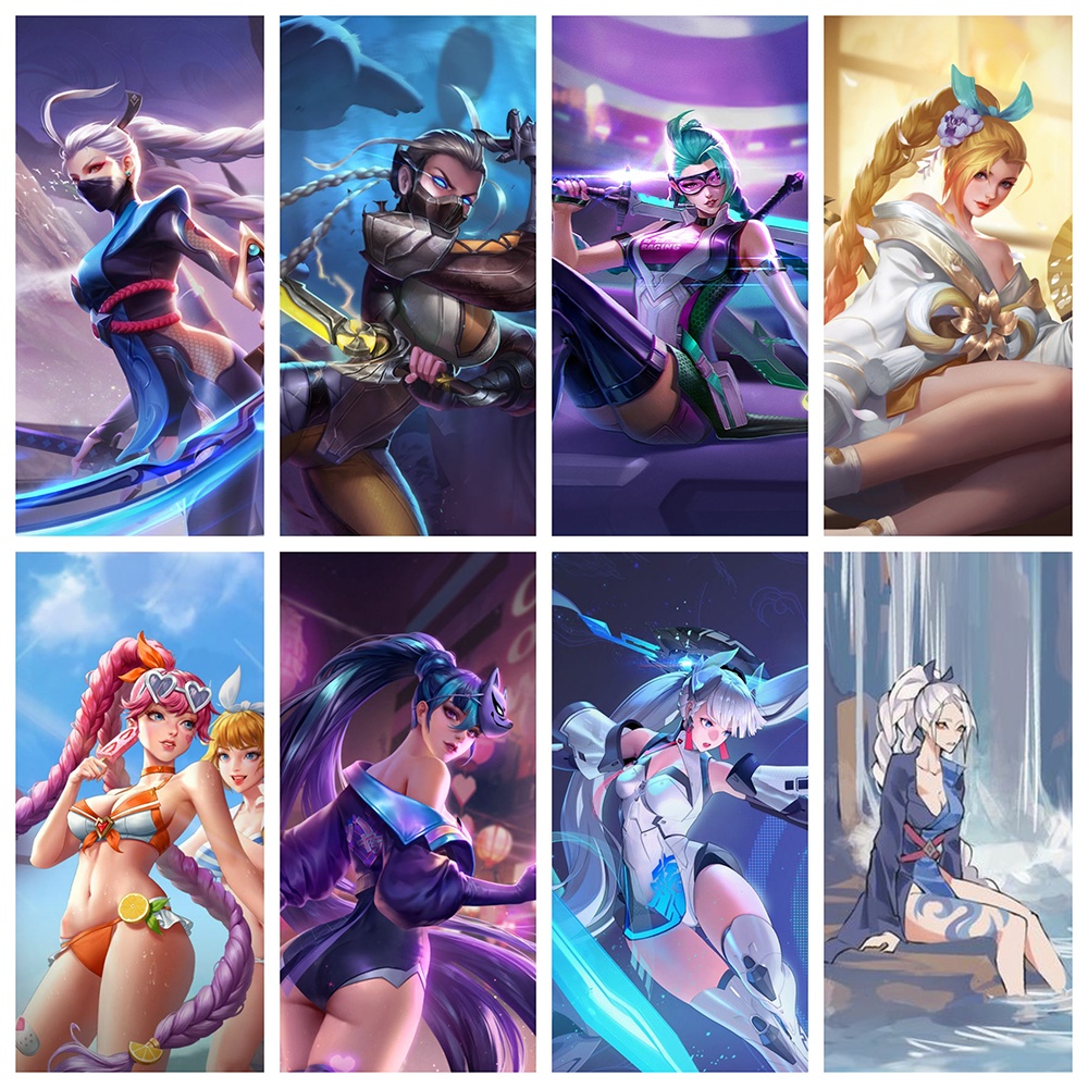 Set Poster A4 in hình Liên quân game Arena of Valor áp phích anime chibi treo tường xinh xắn độc đáo sưu tầm