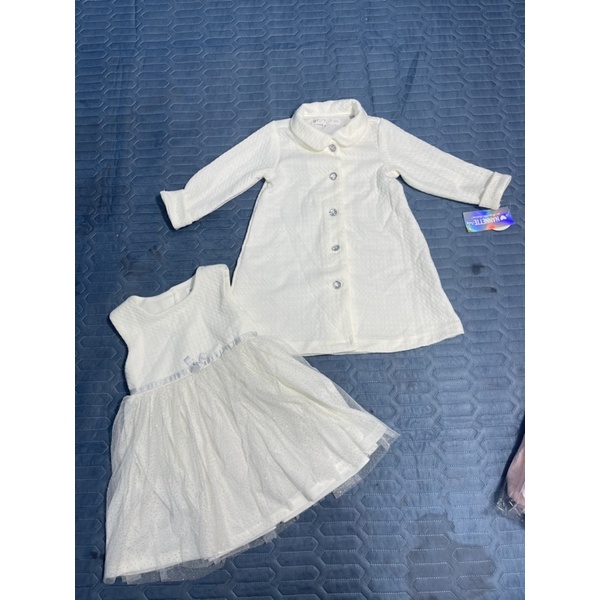Sét áo choàng kèm váy bé gái NAN  0-12 tuổi