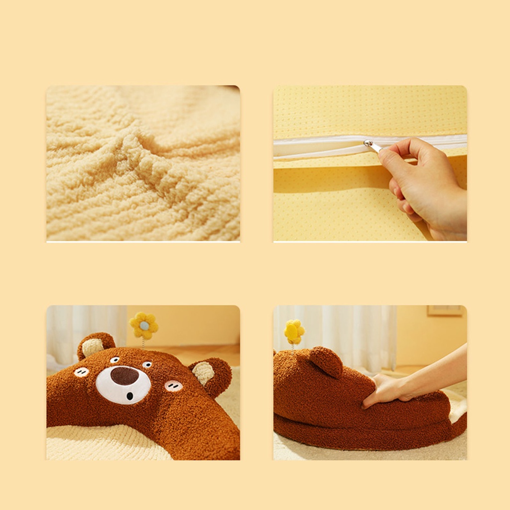 Có thể bán buôn Mèo Ngủ Thảm Mềm Ấm Chống Trơn Trượt Có Thể Giặt Thú Cưng Dễ Thương Giường Miếng Lót Kèm Gối Cho Thỏ Con Chó Virgina056 Hàng giao ngay