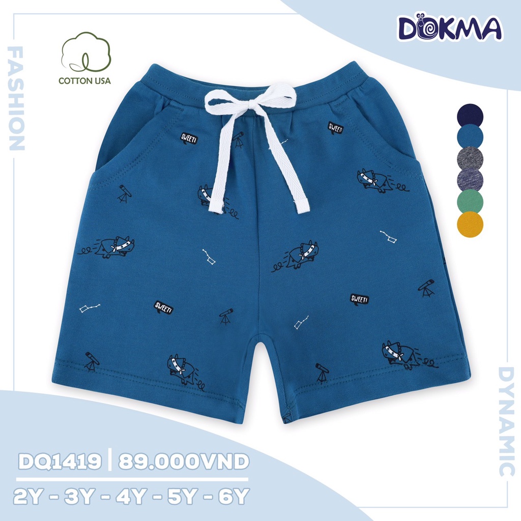 🌶 🌶 🌶Quần đùi, quần short bé trai Dokma DQ1419