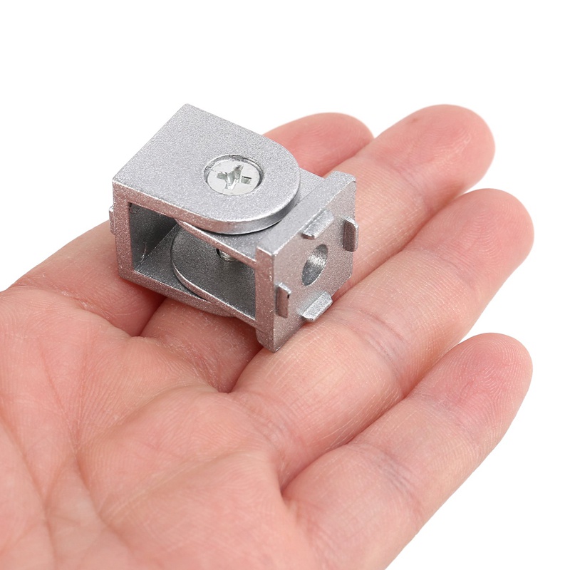 Đầu nối khớp xoay linh hoạt bằng hợp kim 2 cái 'Lot cho hồ sơ đùn nhôm tiêu chuẩn Eu 2020