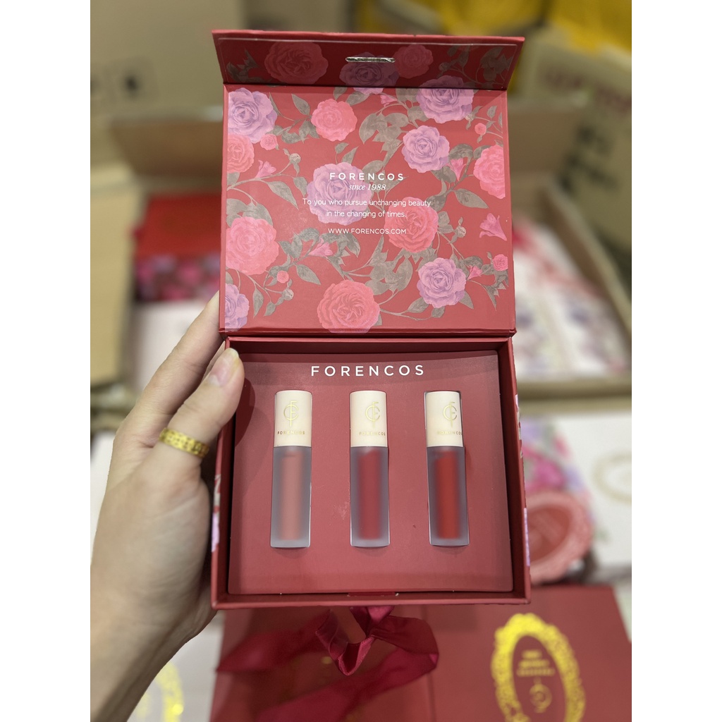 Set Son Kem Lì Forenos 3 Màu Son Minisize