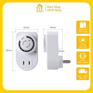 Ổ cắm hẹn giờ đếm ngược thời gian 12 tiếng 220V