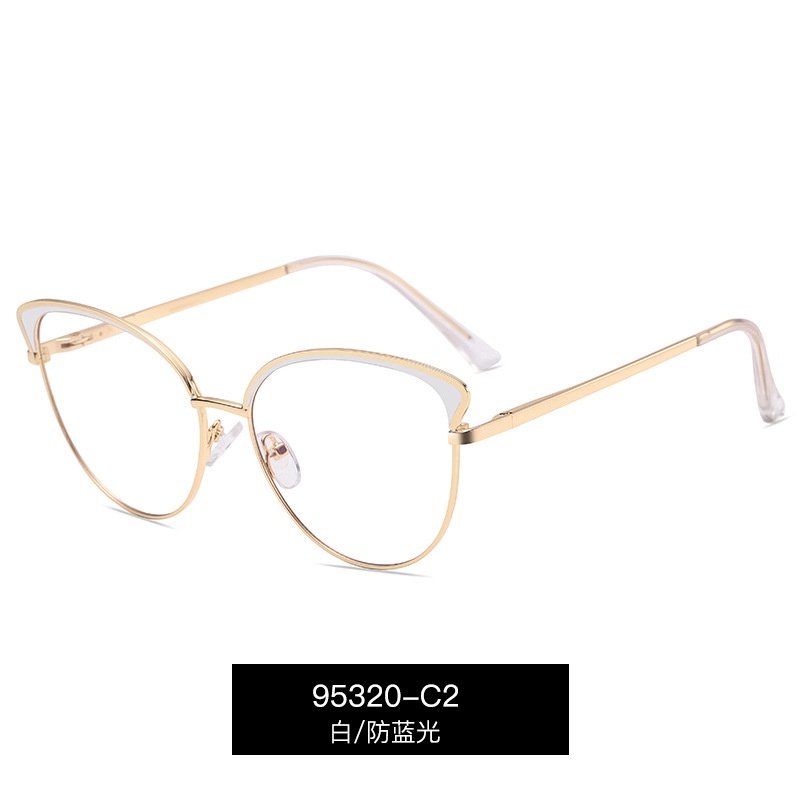 Gọng Kim Loại Mỏng Nhẹ Chống Ánh Sáng Xanh Phong Cách Âu Mỹ Mới Cho Nữ