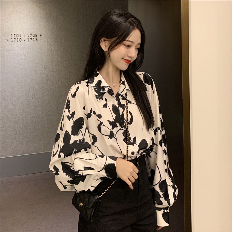 Áo Sơ Mi Tay Dài Dáng Rộng Phong Cách Retro Thời Trang Xuân Thu 2022