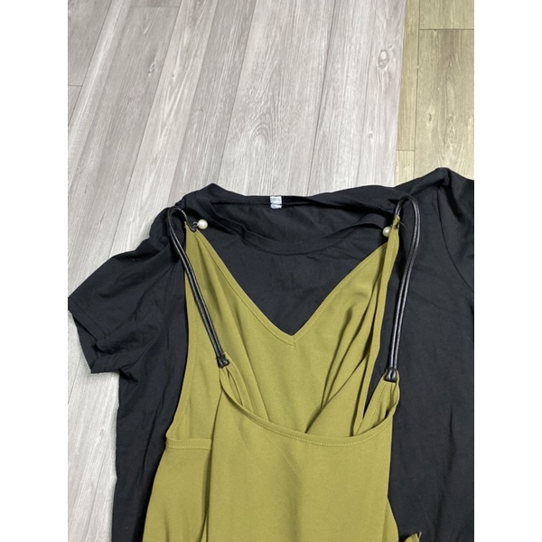 2hand đầm thun đen 190