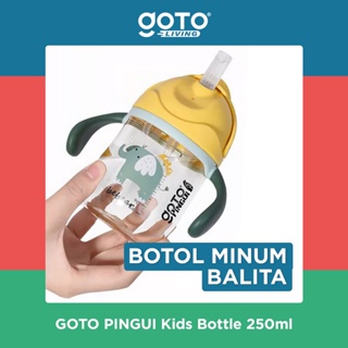 Image of Goto Pingui Botol Minum Bayi Sedotan Lucu Anak Training Cup Baby Viral
