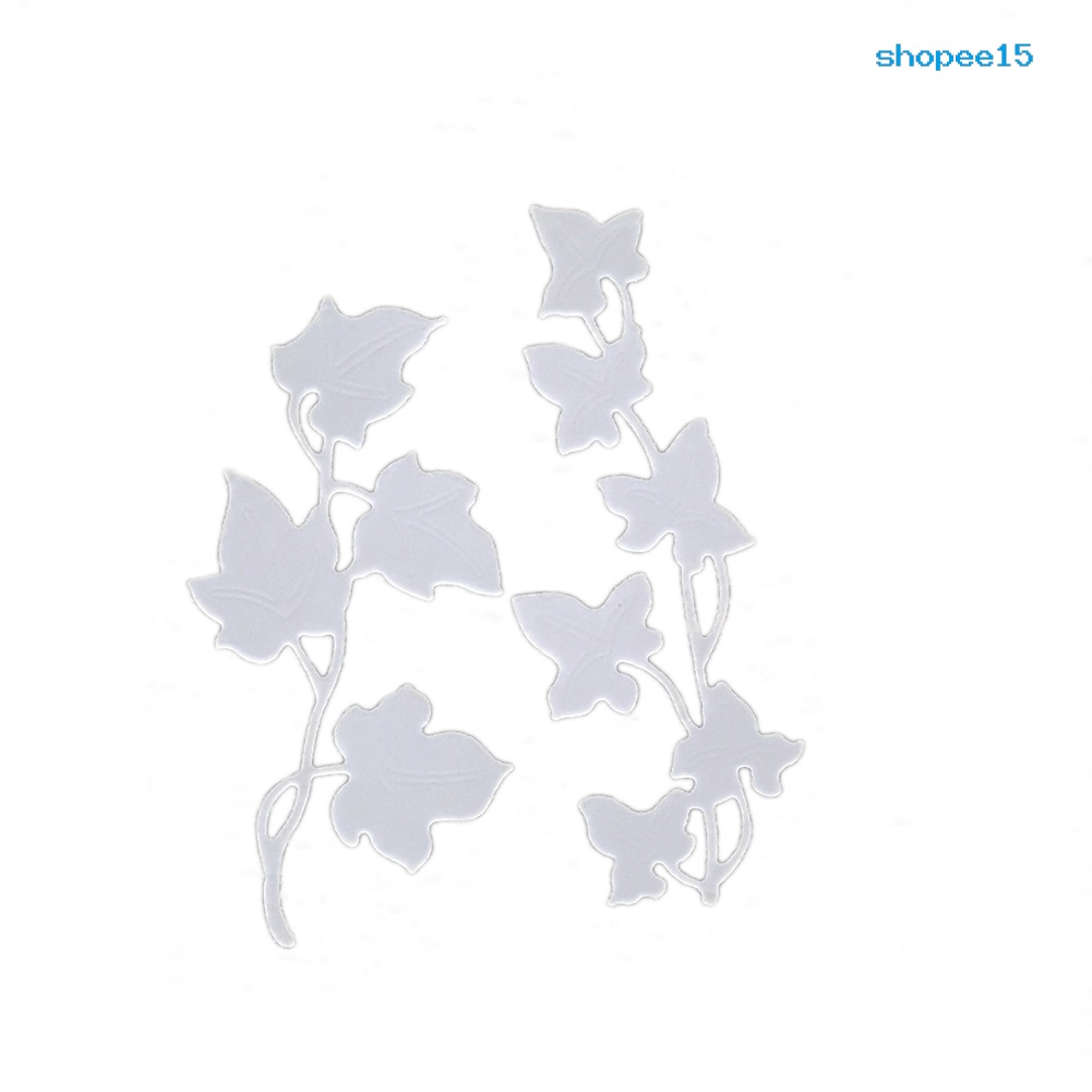 Khuôn Cắt Giấy Kim Loại Hình Lá Cây 15 Ngăn