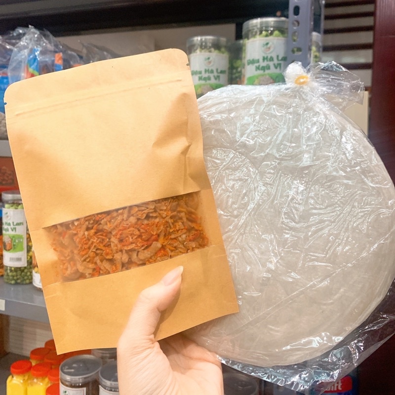 Combo bánh tráng phơi sương muối tép hành phi