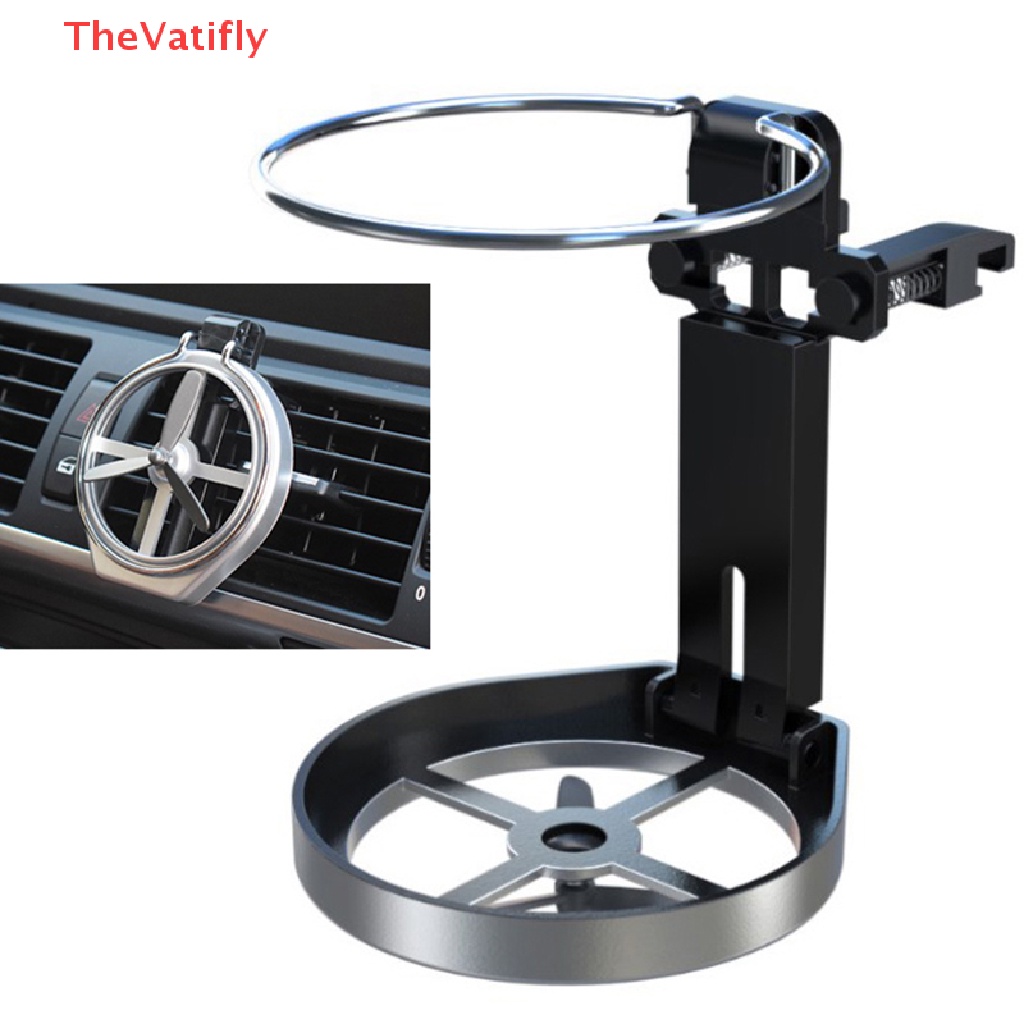 Giá Đỡ Cốc / Đồ Uống Có Thể Gấp Gọn Kèm Quạt Tản Nhiệt Tiện Dụng Cho Xe Hơi