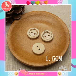 Cúc Gỗ Handmade - Túi 5 Cái