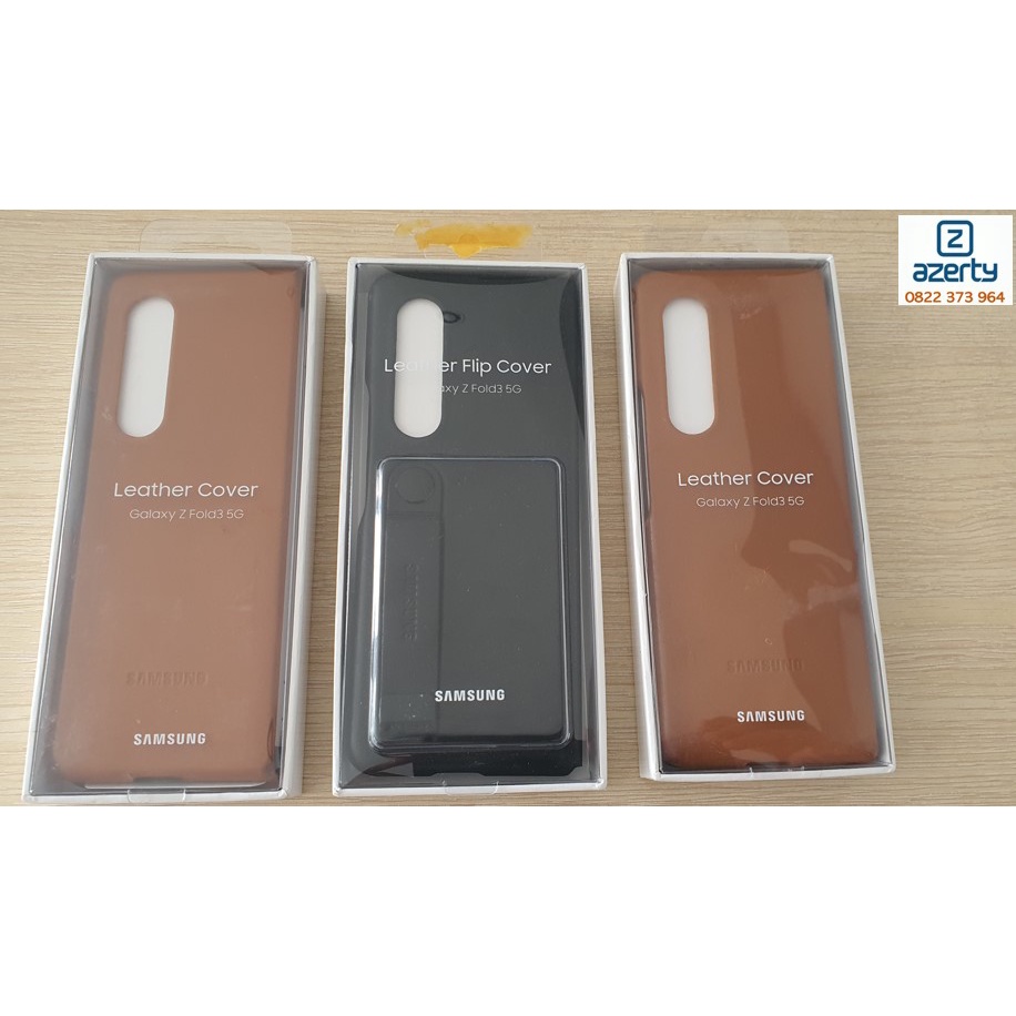 Bao Da Samsung Galaxy Z Fold3 Leather Flip Cover - Chính hãng Samsung