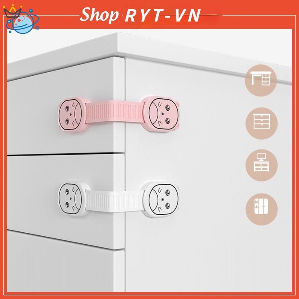 Khóa Ngăn Kéo Tủ Đa Năng Hình Hoạt Hình Bảo Vệ An Toàn Cho Bé